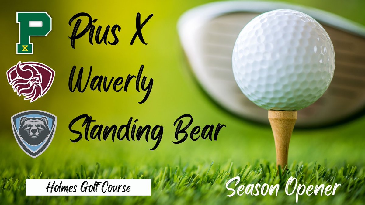 Now teeing off .... 

Varsity and JV in action today for the first meet of the season!