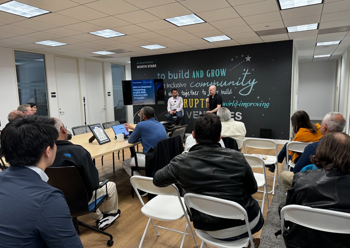 Great event last week at our Menlo Park office with <a href="/_cweedbrook/">Christian Weedbrook</a> , CEO of unicorn quantum computing company <a href="/XanaduAI/">Xanadu</a>!