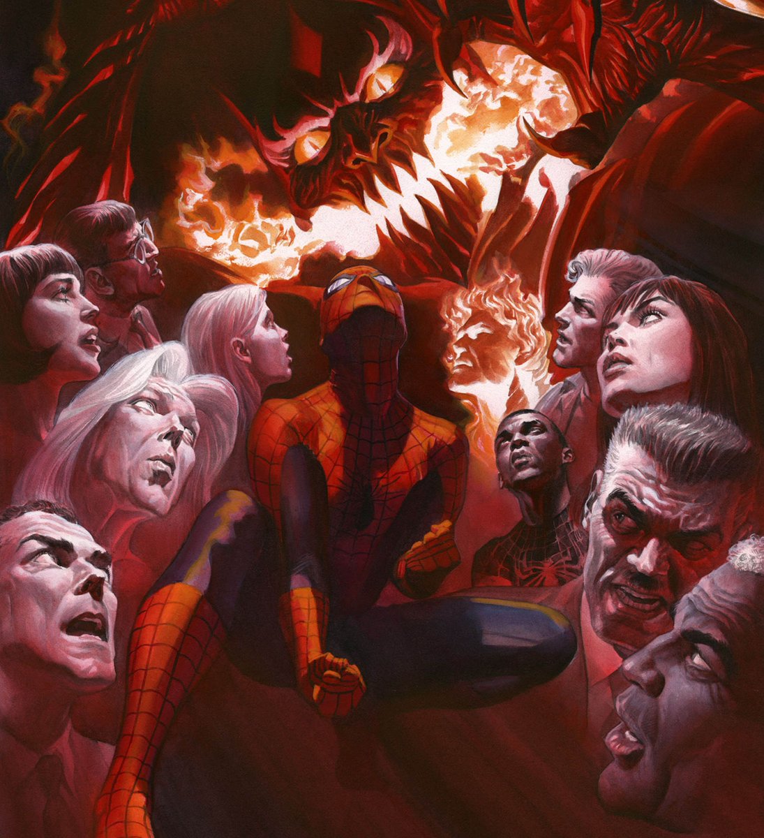 スパイダーマン 「Amazing Spider-Man #800  #spiderman #mar」|Alex Rossのイラスト