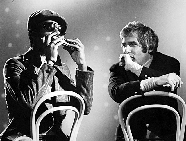 BurtBacharach's tweet photo. Burt Bacharach &amp; Stevie Wonder on the Burt Bacharach Show. https://t.co/kxusUlCTDr