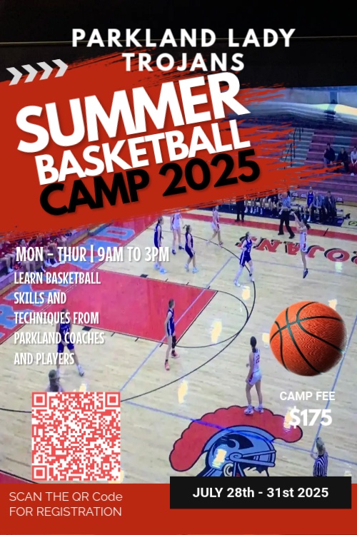 Join the Parkland Lady Trojan Camp this summer. 
<a href="/ladytrojanhoopz/">Parkland LadyTrojans</a>