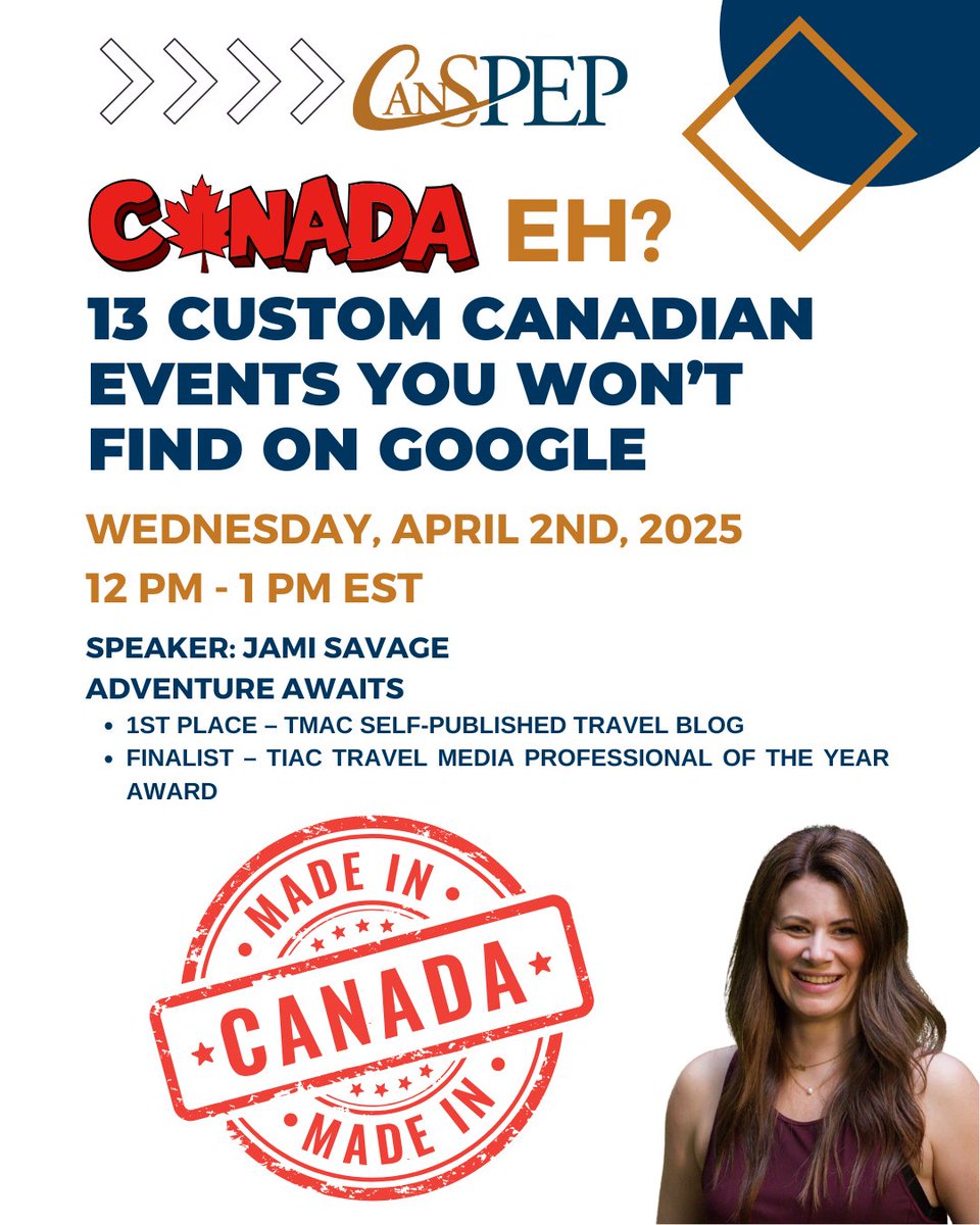 Want event ideas you won’t find on Google? It’s time to look in our own backyard for Canadian event inspiration!  Join Jami Savage as she reveals 13 unique, must-experience Canadian events—from beluga whale rides to longhouse storytelling.  April 2, 2025 | 12 PM EST