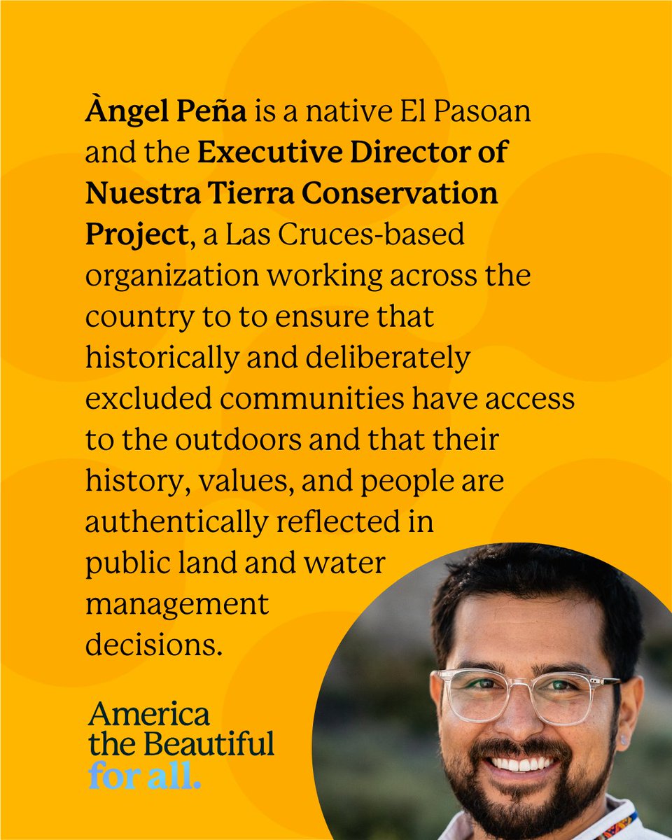 Happy second anniversary to Castner Range National Monument! We are grateful to the many community leaders, including Ángel Peña of <a href="/NuestraTierraNM/">Nuestra Tierra</a> , who work hard to expand the health, spiritual, ecological, and economic benefits of public lands for all.