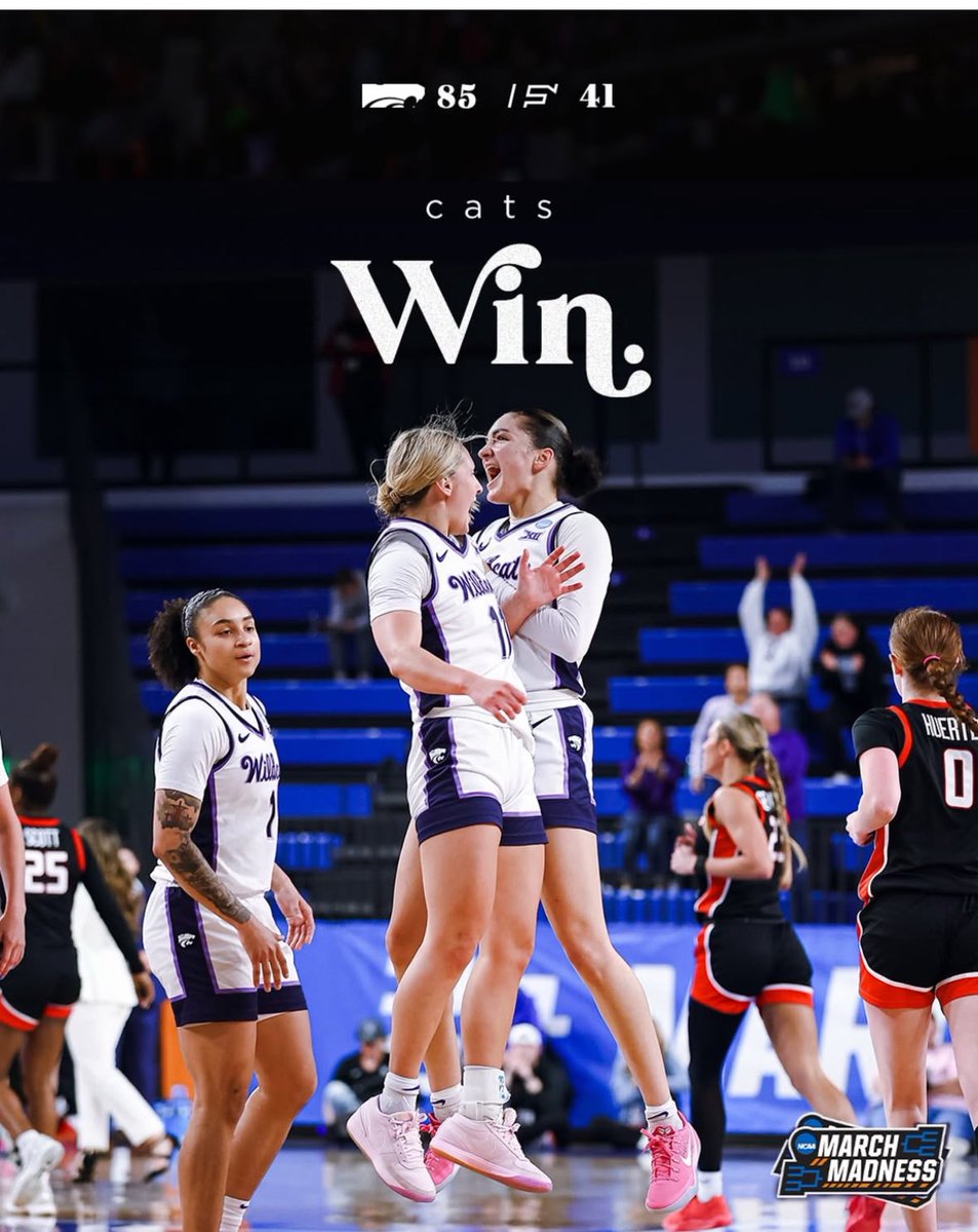 Cats win!! <a href="/KStateWBB/">K-State Women's Basketball</a> <a href="/kstatesports/">K-State Athletics</a>