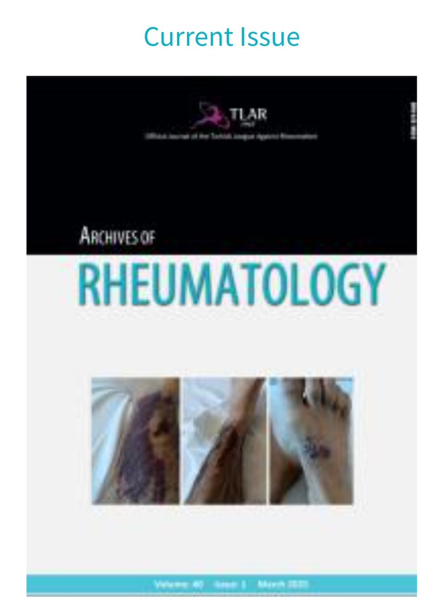 March issue on line 🔥
archivesofrheumatology.org