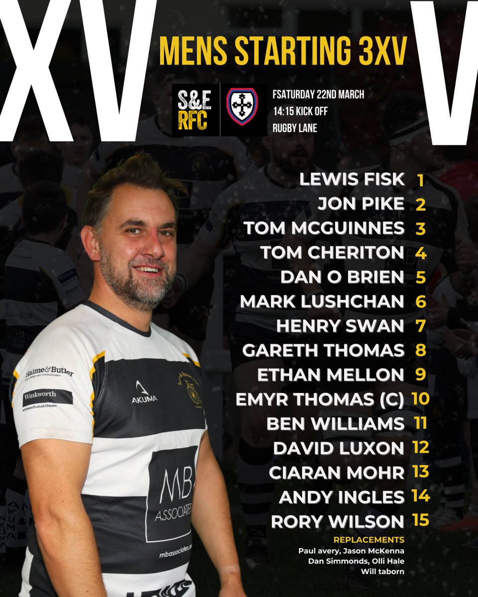 Here's how we line-up this weekend ⚪️⚫️

The men's 1XV are away at Reeds Weybridge tomorrow while the 3XV host Whitgiftians at home.

Then on Sunday it's Ladies day! As the 1XV host North Bristol &amp; the 2XV host Chobham with special deals on drinks all day 🍻
