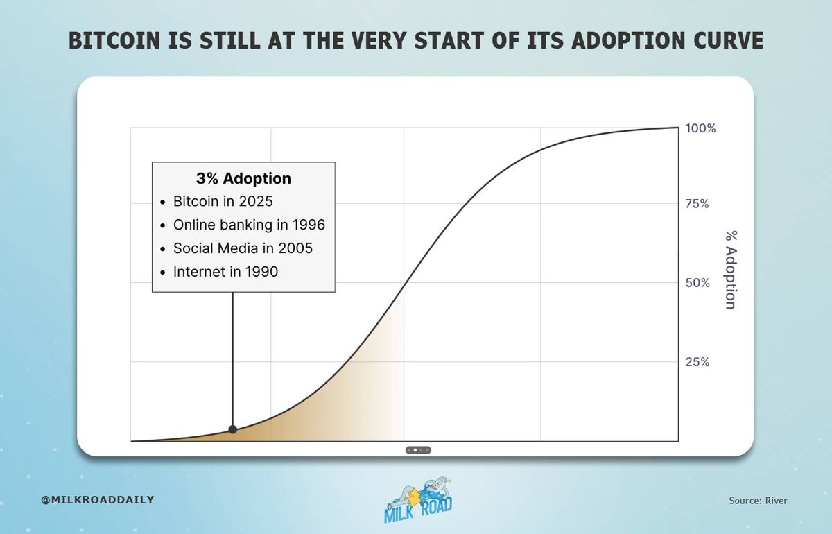 Bitcoin adoption is where social media was in 2005