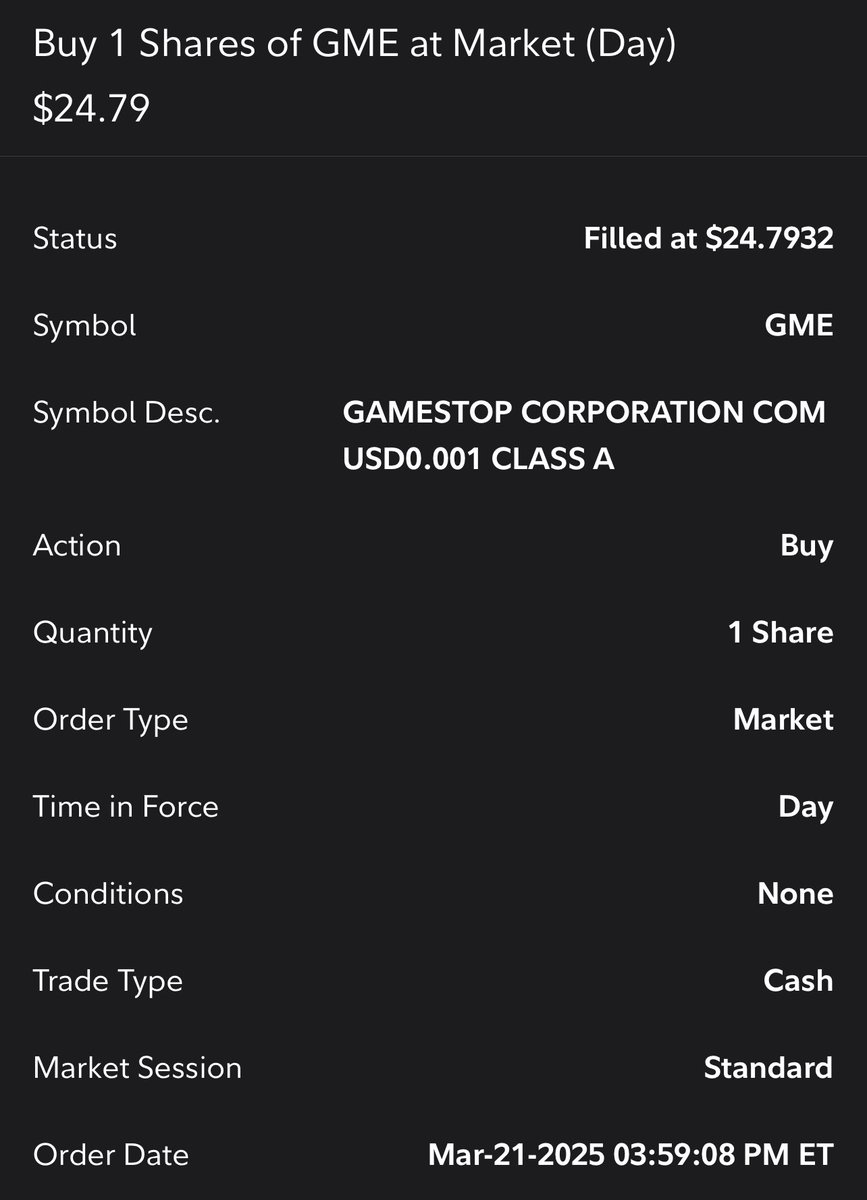 $GME das good #GME 🌭