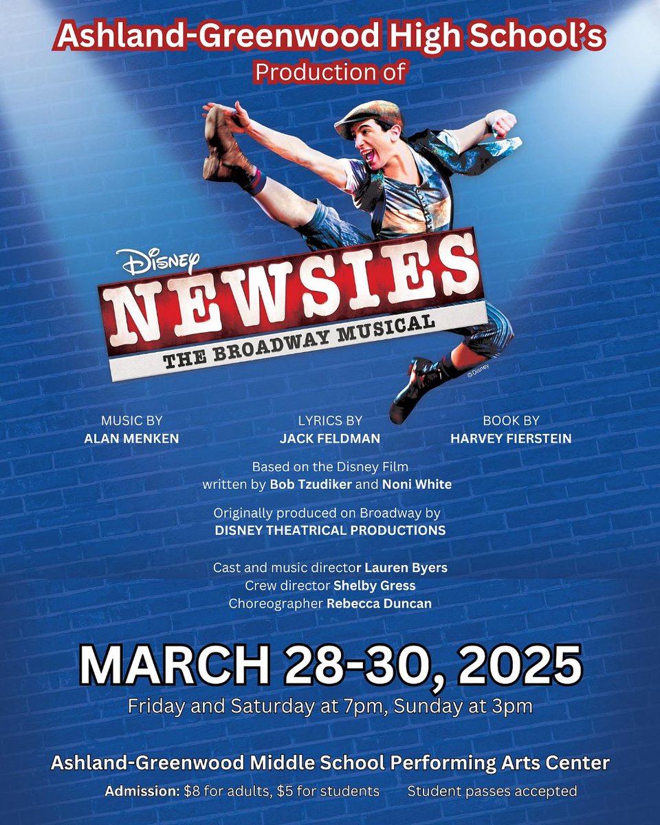 GoBluejays1's tweet photo. Today, both elementary schools got a sneak peek of the musical, Newsies. Thank you to the high school cast for performing for our students. It was amazing! We can't wait to see the entire show next weekend! https://t.co/kOwmHKswMj