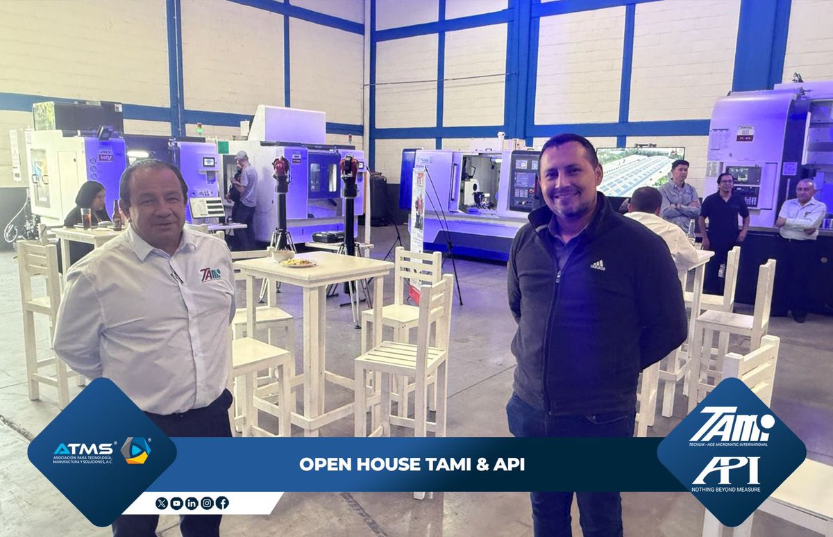 atms_mx's tweet photo. 🔧 ¡Gracias por una experiencia increíble en el Open House de TAMI &amp; API! 🔧✨

👏 ¡Gracias a TAMI &amp; API por la oportunidad y por la excelente organización! Nos llevamos grandes ideas y conexiones.

#ATMS #TAMI #API #OpenHouse2025 #Innovación #Manufactura #Metrología #Industria https://t.co/4E8NZHGcGT