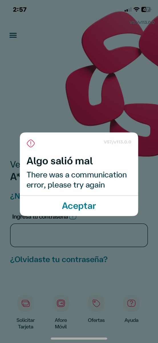 djagustin's tweet photo. @banamex Hola Diana, en bancanet no me da problema , en la app me sale esto https://t.co/8UMl9Gk7Rk