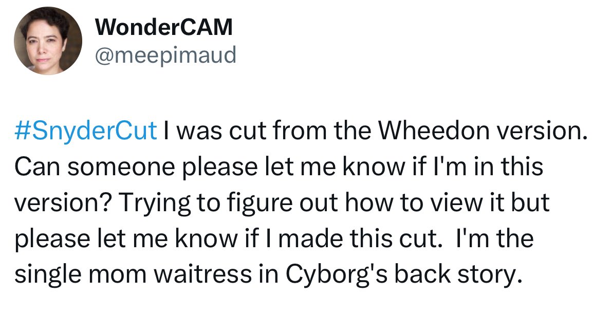 This one from <a href="/meepimaud/">WonderCAM</a>. 

Knowing how hard hitting the scene is make this tweet more emotional too. 

#BestMomEver