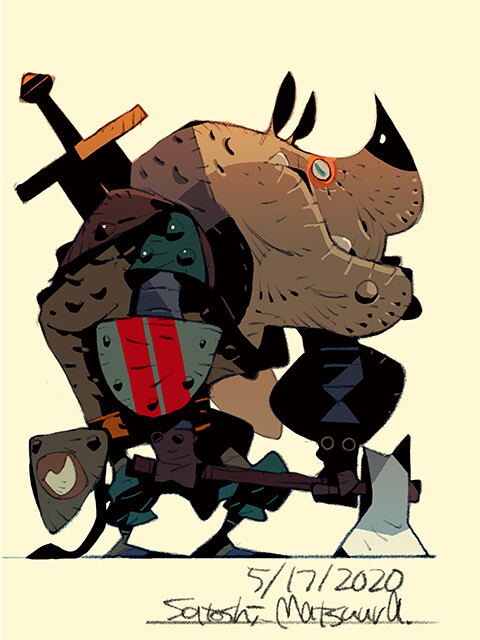 「Rhino Man based off the art by  ! 」|CHRISのイラスト