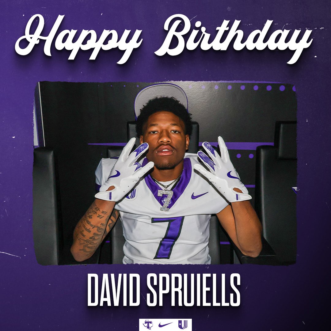 Happy birthday to defensive back <a href="/DavidSpruiells3/">𝔻𝕒𝕧𝕠 “𝚃𝚑𝚎 𝚖𝚊𝚢𝚘𝚛“ 𝕊𝕡𝕣𝕦𝕚𝕖𝕝𝕝𝕤</a>!