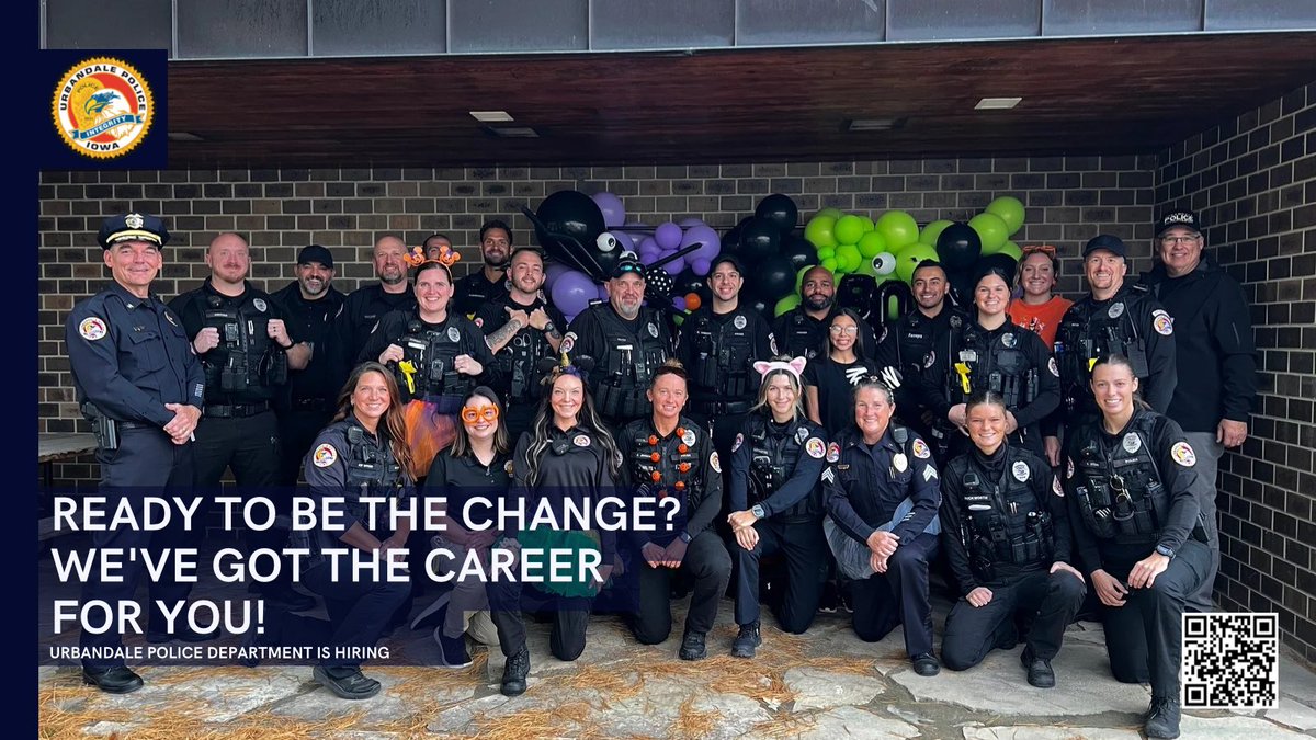 Join the Urbandale Police Deptment! We’re hiring motivated individuals to serve and protect our community. 

-Starting Salary. $79,829 
-Lateral Pay: Up to $89,797 
-Competitive pay &amp; benefits 
-Growth &amp; Advancement Opportunities 

Apply by April 13th: governmentjobs.com/careers/urband…