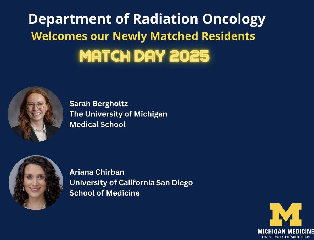 Daniel Chang (@dan_changmd) on Twitter photo One of the most exciting days of the year has arrived! Match day! Like expecting parents, we’ve been on edge waiting to learn who we are welcoming to our family! Could not be more thrilled about the results. Congratulations to <a href="/UMichRadOnc/">UMich Rad Onc</a> for matching 2 amazing people! #GoBlue One of the most exciting days of the year has arrived! Match day! Like expecting parents, we’ve been on edge waiting to learn who we are welcoming to our family! Could not be more thrilled about the results. Congratulations to <a href="/UMichRadOnc/">UMich Rad Onc</a> for matching 2 amazing people! #GoBlue