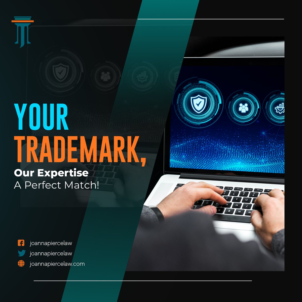 joannapiercelaw's tweet photo. Your trademark, our expertise—a perfect match! 💡 

Protect your brand with the right legal support. Get started today! 

#TrademarkProtection #LegalExperts #BusinessSecurity #JoannaPierceLaw https://t.co/kkPq4yZBHj