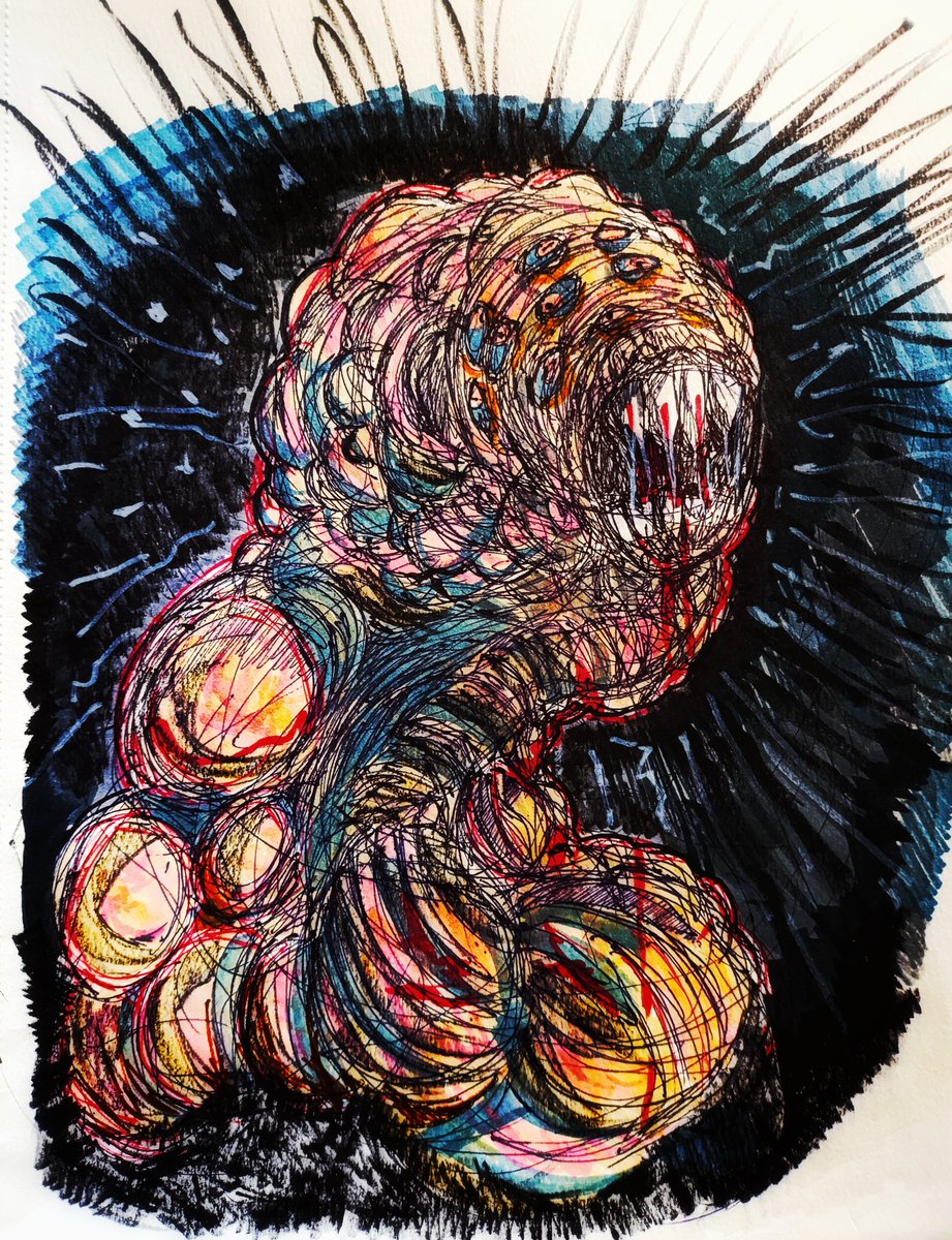 abyssal creature
#horrorart #bodyhorror