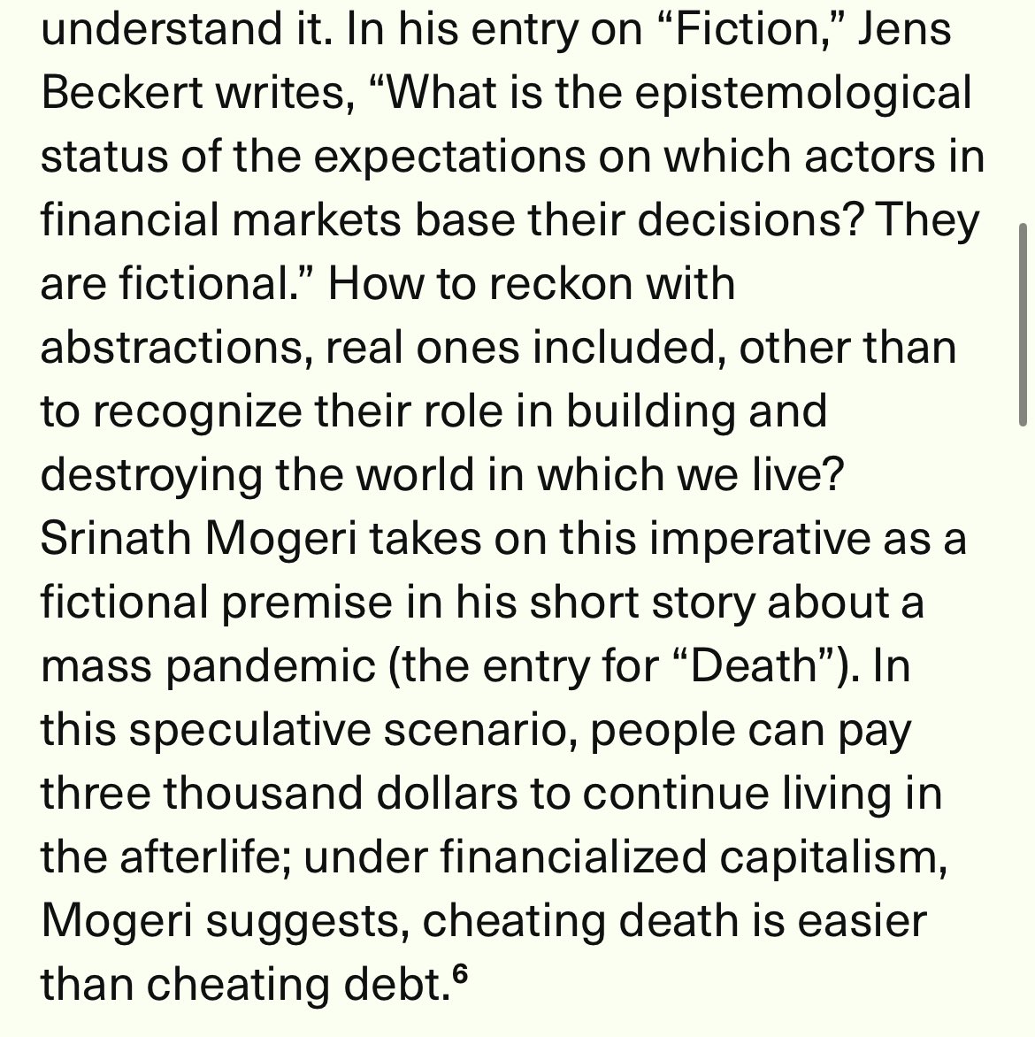 Bruno Monfort (@valueformhater) on Twitter photo "If finance capital is a fiction, or rather made up of fictional quantities and qualities, then we need literary and aesthetic tools to understand it."
Andrea Petrossiants (<a href="/dvrstyofesthtix/">diversityofaesthetics</a>) reviews 'Finance Aesthetics'
e-flux.com/notes/661679/r… "If finance capital is a fiction, or rather made up of fictional quantities and qualities, then we need literary and aesthetic tools to understand it."
Andrea Petrossiants (<a href="/dvrstyofesthtix/">diversityofaesthetics</a>) reviews 'Finance Aesthetics'
e-flux.com/notes/661679/r…