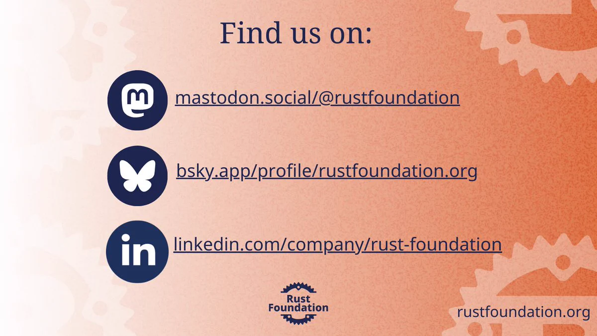 Find us on Mastodon, Bluesky, & LinkedIn