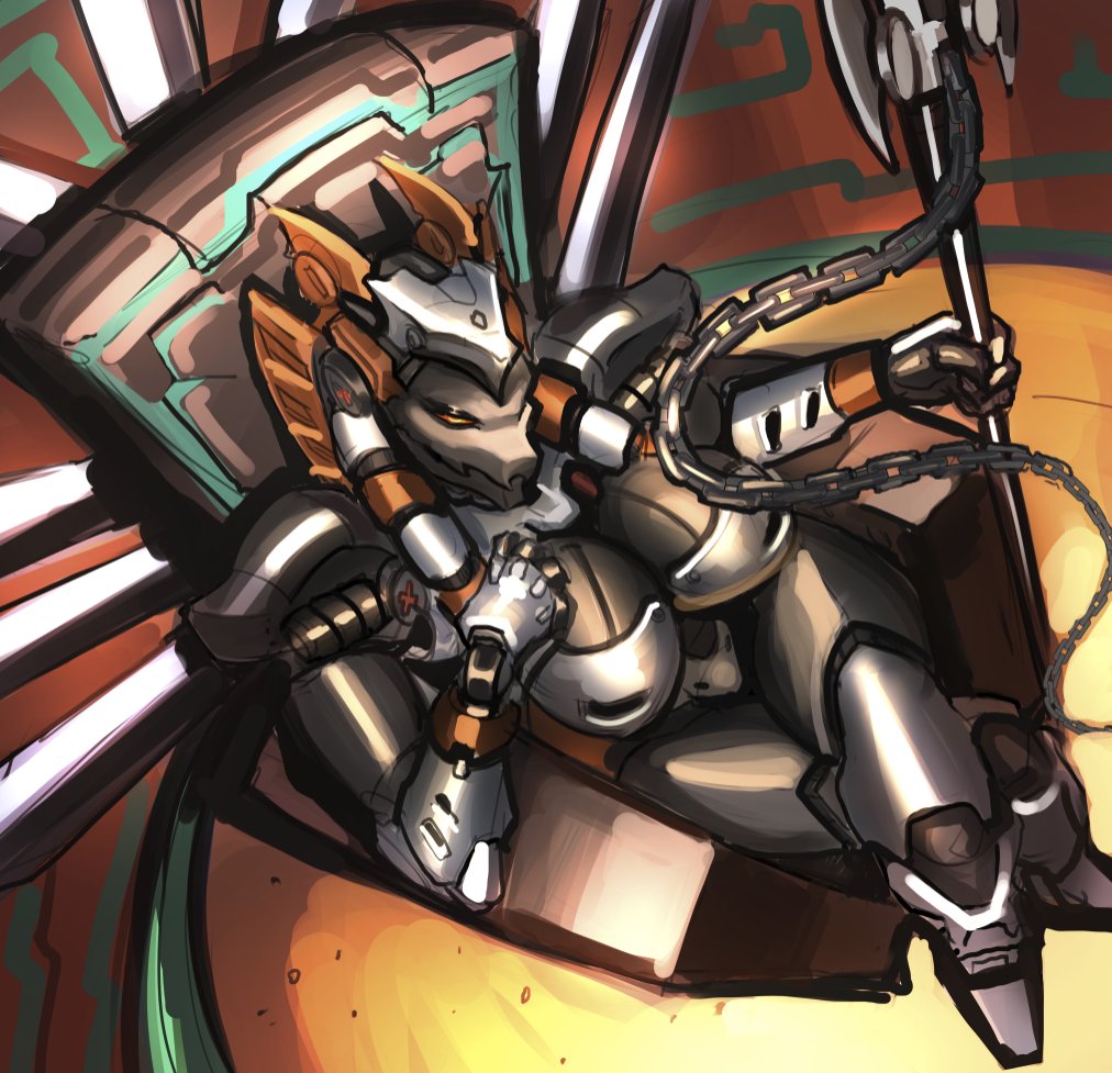 Another commission to <a href="/artysart/">Arty</a> 
 vortix Kesseryn, Lanista of the iron Coliseum.
#bionicle #robots #lego