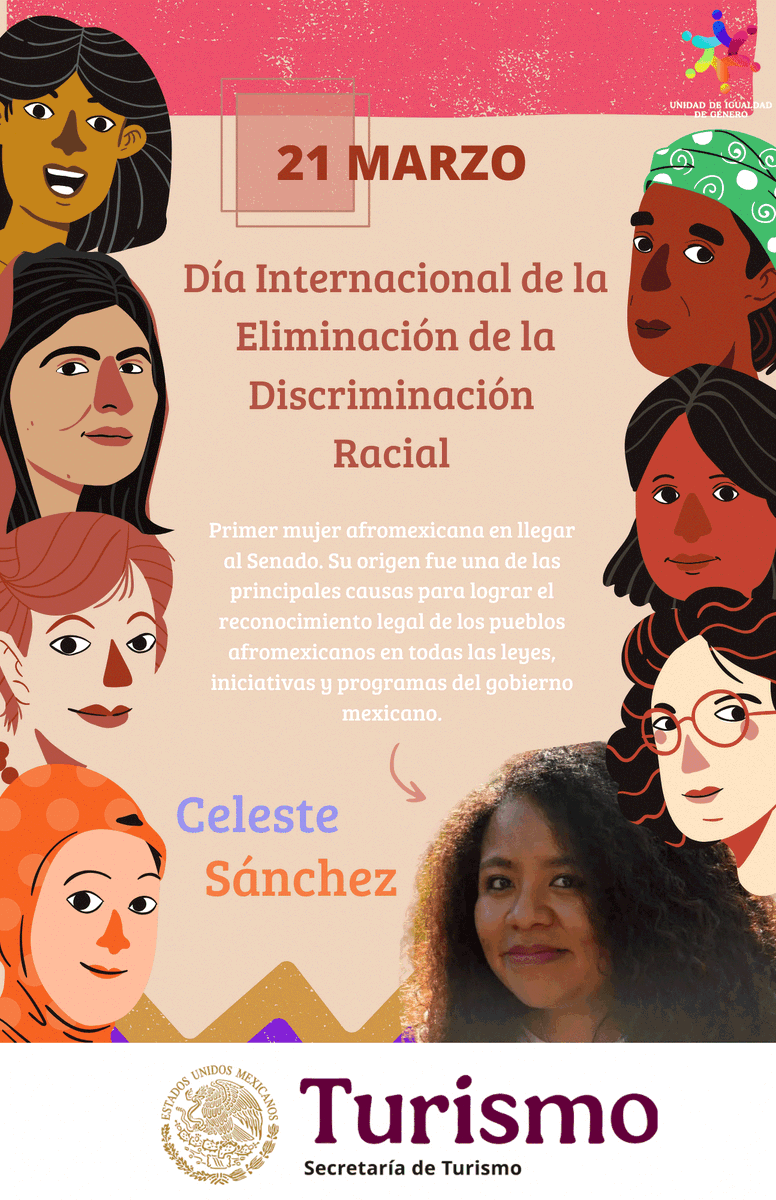 21 de marzo, "Día Internacional de la Eliminación de la Discriminación Racial" #CelesteSanchez <a href="/SECTUR_mx/">SECTUR México</a>