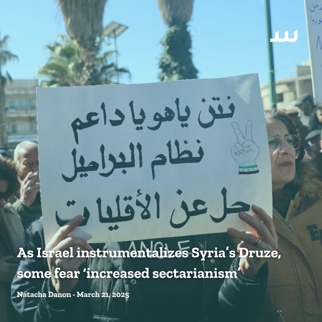 🧵 As Tel Aviv projects itself as the protector of Syria’s Druze, hate speech against the community has propagated, despite the stance of many Druze activists against Israel.

🔗 bit.ly/4ipdCRz