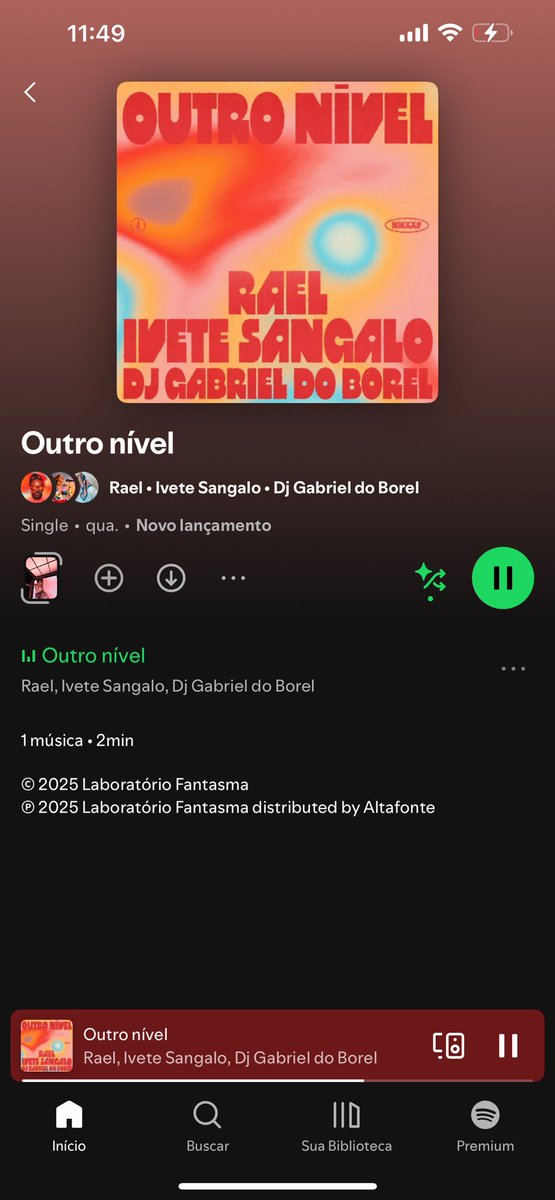 Estou Muito feliz em participar do álbum do meu mano <a href="/raelepronto/">Raėl</a>  faixa outro nível com nossa rainha <a href="/ivetesangalo/">Ivete Sangalo</a>  

open.spotify.com/album/71xgyz2z…