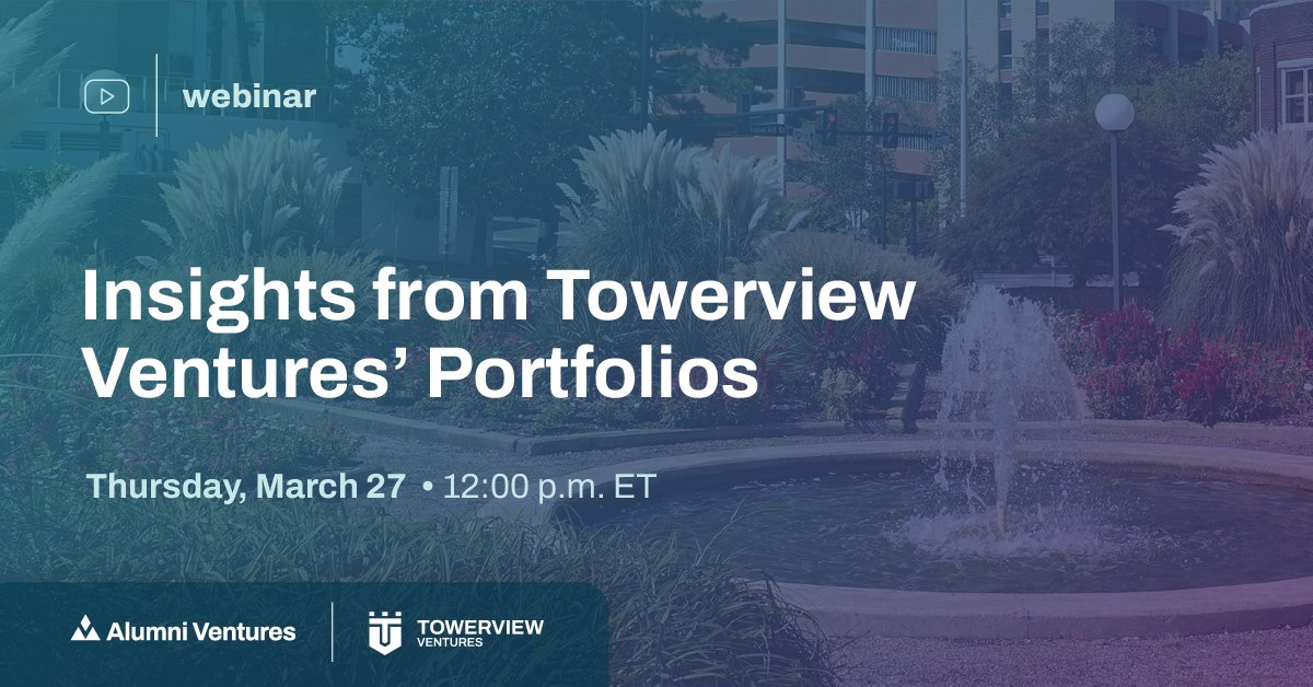 Get an inside look at Towerview Ventures, AV’s Duke-focused fund. Join Managing Partner Greg Baker to learn how we invest in innovative companies—and how you can be part of it. Register now: av-funds.com/4iMIivS.