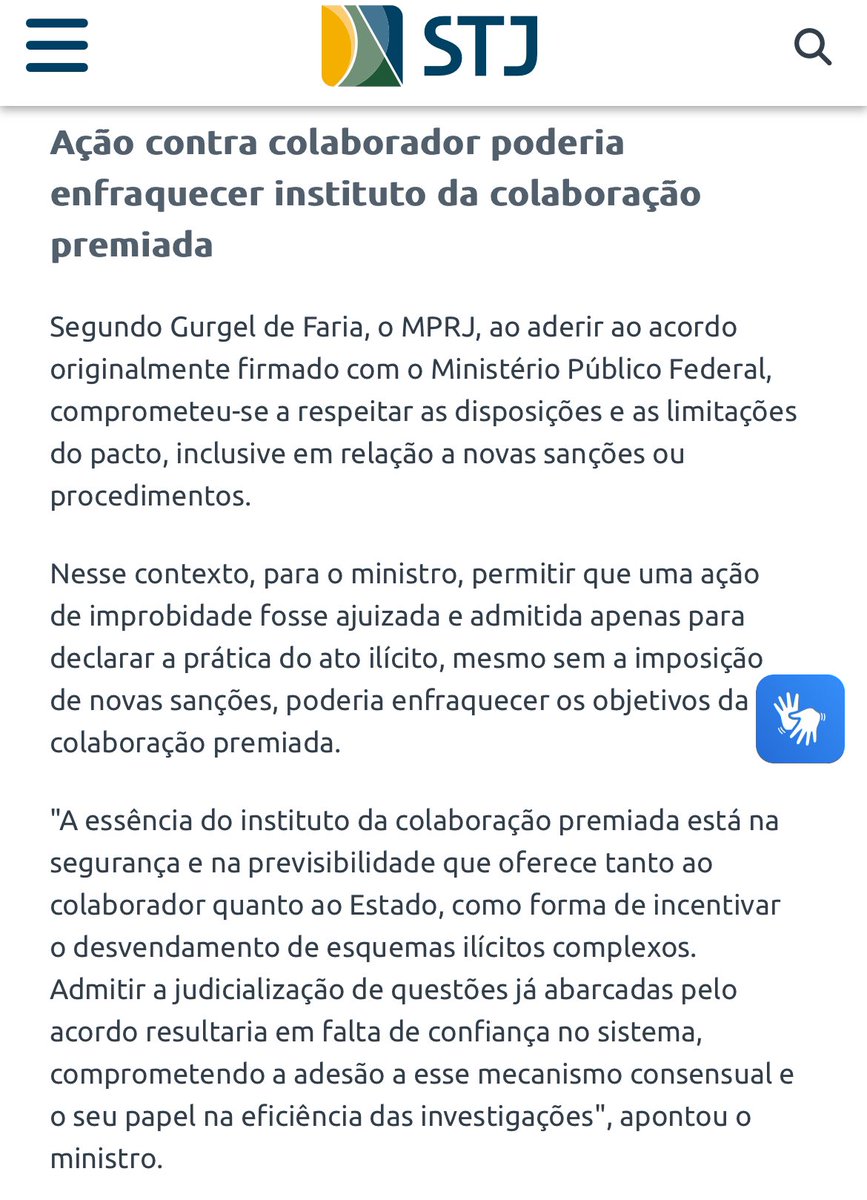 jorgamsoares's tweet photo. Para o STJ, não é cabível o ajuizamento de ação de improbidade administrativa contra colaborador premiado, objetivando o reconhecimento judicial do ato ilícito, ainda que não se pretenda a aplicação de outras sanções além daquelas já definidas no acordo de colaboração. https://t.co/nLs7R9kQiJ