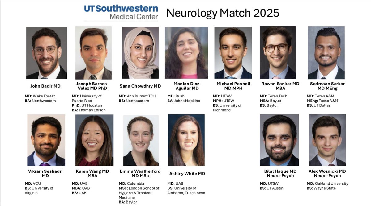 We are so excited to announce our newest additions of baby neurons and our Resident Class of 2029!! 

We can’t wait to have you here 🥳🎉