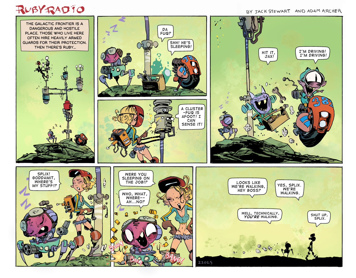 AdamArcherArt's tweet image. #RubyRadio trying to werk 
written by  @jack_stewart