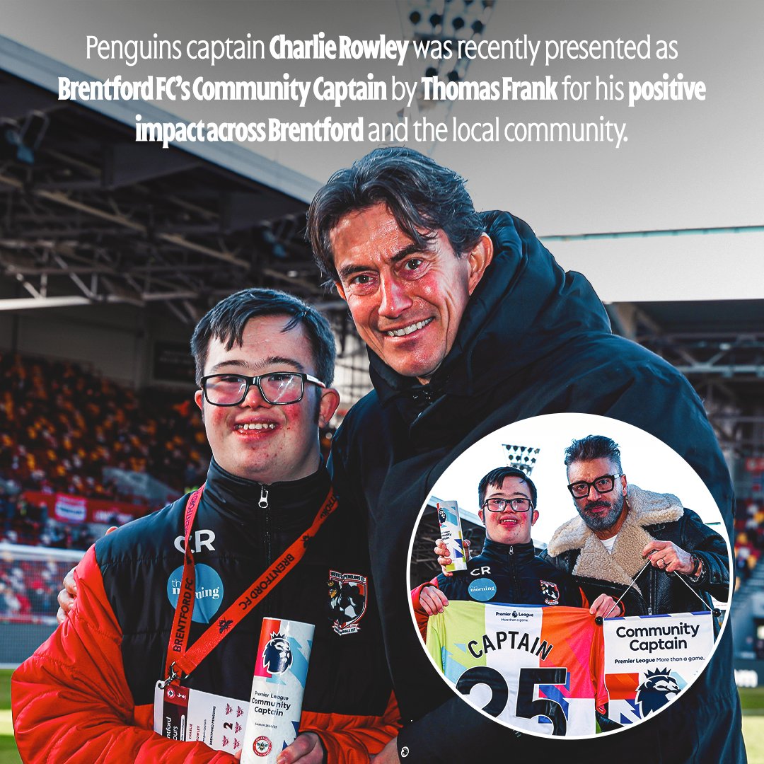 BrentfordFC's tweet photo. The Power of the Penguins. ❤️
 
This World Down Syndrome Day, find out why you should support @BrentfordPFC.
