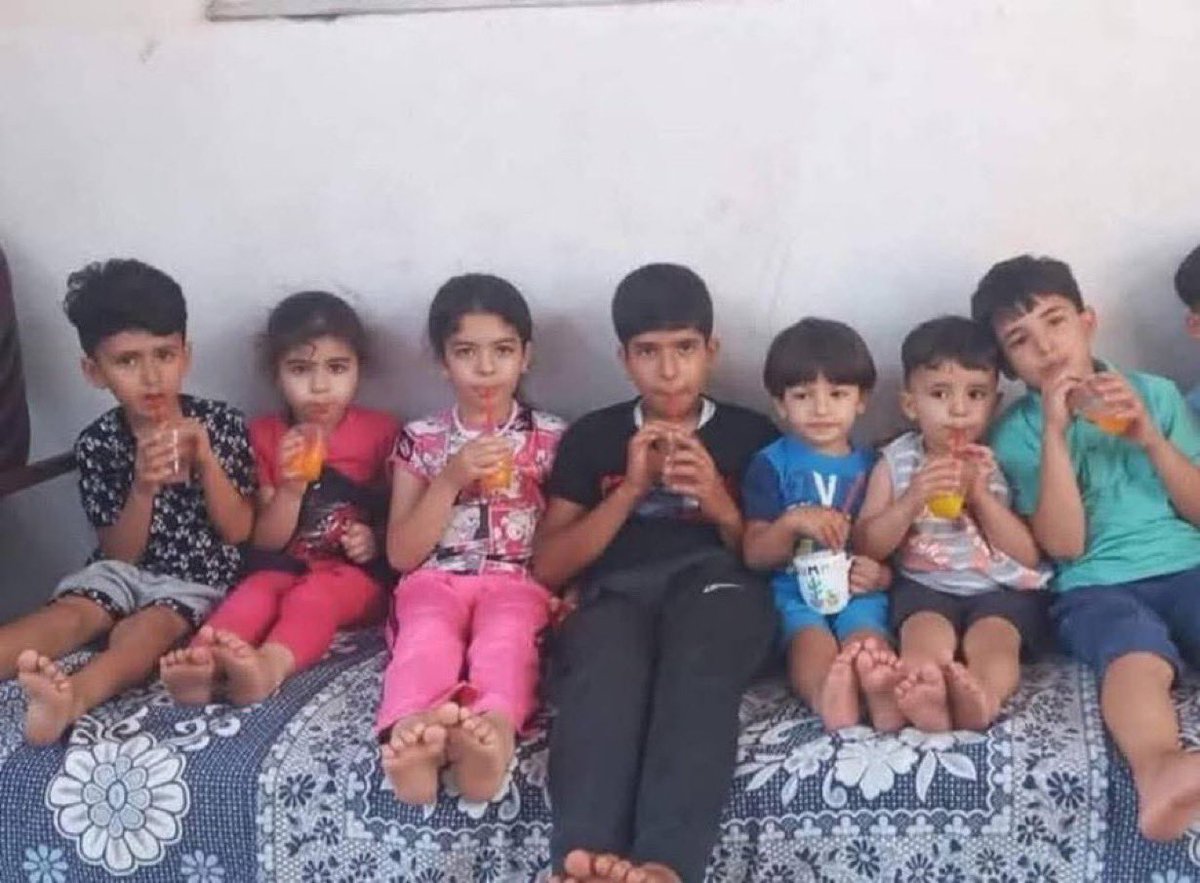 CaronAymericoff's tweet photo. Voici les enfants de la famille Abu Daka de Khan Yunis à Gaza.

Ils ont tous été tués le 20 mars par l’armée génocidaire israélienne. https://t.co/iUAsqpOKvB