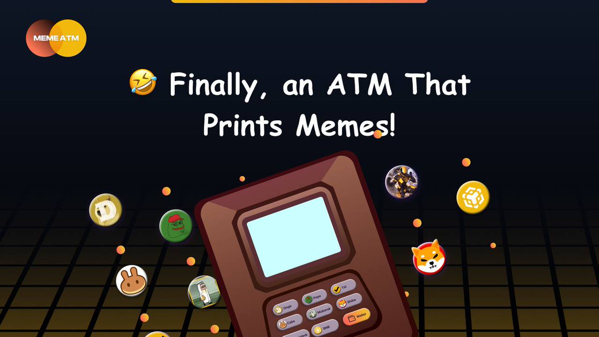 MemeATMbnb's tweet photo. No banks, no KYC—just $DOGE, $PEPE, $SHIBA, &amp; more! Hold $MATM, claim your memes, and repeat!

https://t.co/ccpiCm52MY https://t.co/J34uDILJ6p