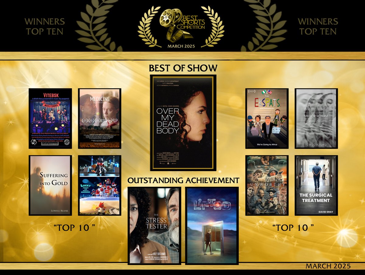Congrats to all the award winners! This season showcased exceptional international talent, from industry veterans to emerging filmmakers and bright students. The judges extend their heartfelt congratulations to everyone! See the full list of winners here: BestShorts.net