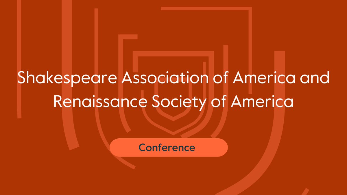 We are looking forward to meeting you at the joint Shakespeare Association of America and Renaissance Society of America annual conference!

Can't make it in person? Use code 102308 at the checkout for 30% off our featured titles: cup.org/4bVdeHQ #ShakespeareStudies