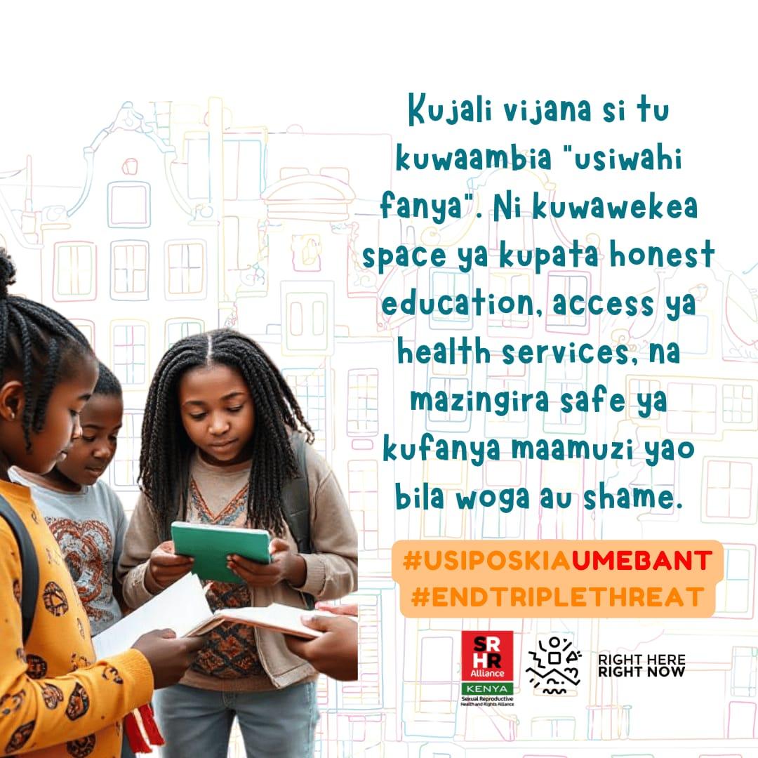 Young Urban Women Movement Nairobi (@yuwmnairobi) on Twitter photo #UsiposkiaUmebant
#EndTrippleThreat
<a href="/RHRNKenya/">Right here Right now Ke</a> <a href="/KenyaSRHR/">Kenya SRHR Alliance</a> <a href="/YUWMNairobi/">Young Urban Women Movement Nairobi</a> <a href="/Urban_Movement/">Urban</a> <a href="/LadiesNawiri/">Nawiri Ladies Organization</a>
Usiwai Fanya na wanafanya! . Form ni ku washo ukweli wa mambo. #UsiposkiaUmebant
#EndTrippleThreat
<a href="/RHRNKenya/">Right here Right now Ke</a> <a href="/KenyaSRHR/">Kenya SRHR Alliance</a> <a href="/YUWMNairobi/">Young Urban Women Movement Nairobi</a> <a href="/Urban_Movement/">Urban</a> <a href="/LadiesNawiri/">Nawiri Ladies Organization</a>
Usiwai Fanya na wanafanya! . Form ni ku washo ukweli wa mambo.