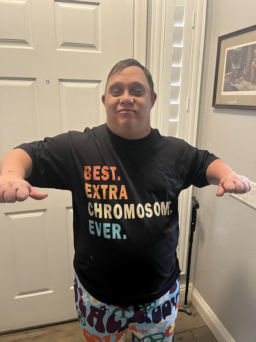 We are celebrating today my brother, Matt and all his friends.  He’s the best!#WorldDownSyndromeDay