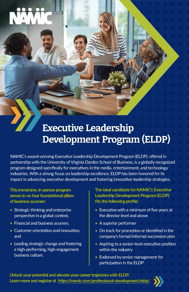 Are you ready to elevate your career? NAMIC is now accepting applications for our education programs. Whether you're at the early, mid, or senior stage of your career, we have something tailored for you. To learn more about our programs visit: namic.com/professional-d…