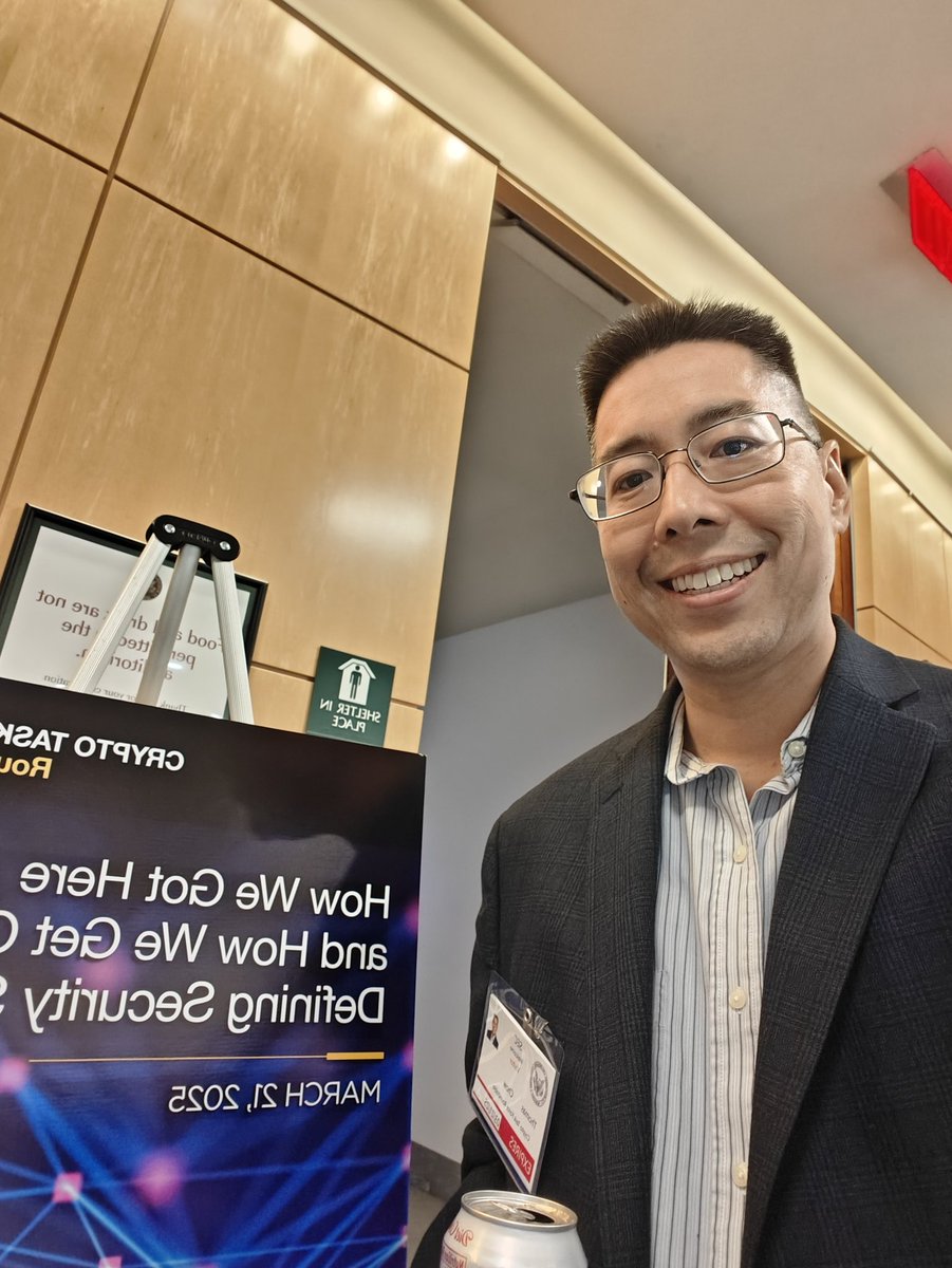 Here for the <a href="/SECGov/">U.S. Securities and Exchange Commission</a> crypto task force roundtable.  Looking forward to hearing many friends speak including <a href="/milesjennings/">miles jennings</a> <a href="/SH_Brennan/">Sarah Brennan</a> and many others.