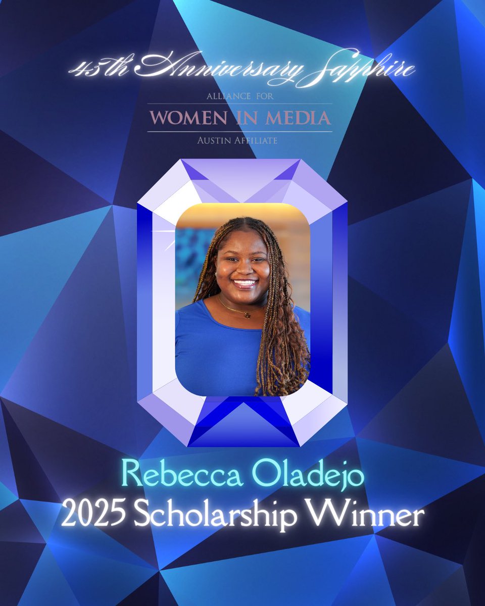 AWMAustin's tweet photo. CONGRATULATIONS to Our SCHOLARSHIP WINNER! 🤩🎉 #awmatx #awmaustin

THANK YOU to our scholarship sponsor DR Advertising LLC

Rebecca Oladejo is a passionate third-year advertising and music double major at The University of Texas at Austin. https://t.co/PWfIJAKdNs