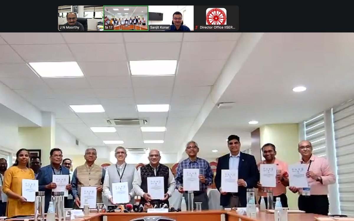 Anil K Tripathi (@profanilkumart1) on Twitter photo IISER Berhampur witnessed the historical moment of signing of MoU by all the 7 IISERs with the University of Buffalo, USA to open a new chapter of cooperation for enriching IISERs from the long experience of UB in maintaining global excellence in research. <a href="/EduMinOfIndia/">Ministry of Education</a> IISER Berhampur witnessed the historical moment of signing of MoU by all the 7 IISERs with the University of Buffalo, USA to open a new chapter of cooperation for enriching IISERs from the long experience of UB in maintaining global excellence in research. <a href="/EduMinOfIndia/">Ministry of Education</a>