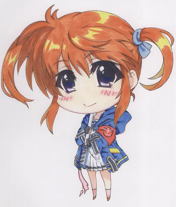 今日はインフィニティソウルズ世界のなのはさんのお誕生日なので一旦、過去絵やAC6で作ったエンブレムのなのはさんでお祝い今日出来れば1枚新規でソウルズ版のなのはさんのイラスト描くつもり。ソウルズ世界のなのはさんお誕生日おめでとう(๑˃̵ᴗ˂̵)#infinity_souls #CIG #ソウルズ 