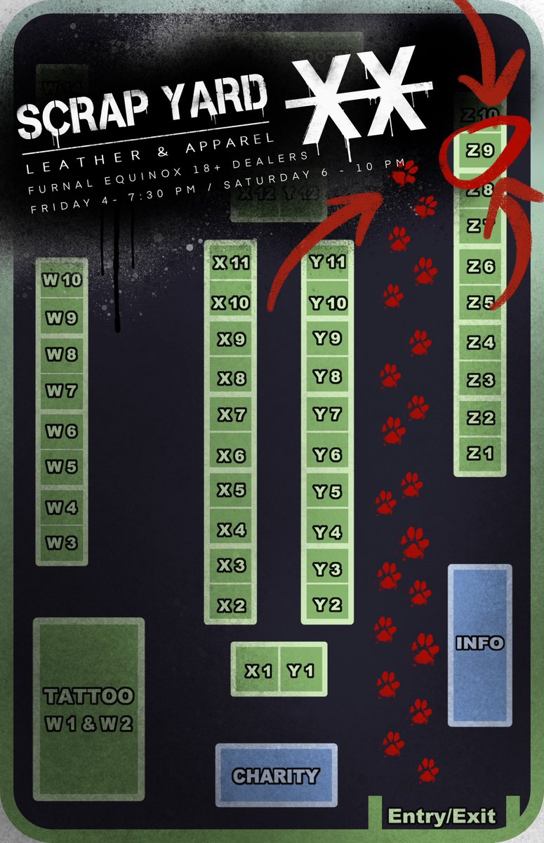 About to start our set up! No need to  sniff us out, we got you covered :3

Looking forward to seeing you all *wags* #Furnal2025