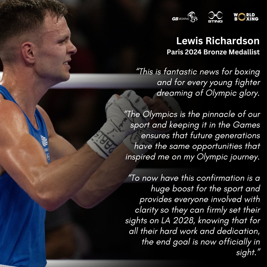 gbboxing's tweet photo. 🗣️ With boxing now confirmed to be on the programme for LA28 following the IOC’s announcement yesterday some of our former Olympic medallists shared their delight at the news. 

#BoxingIsBack🥊 https://t.co/lstmgpjmBa