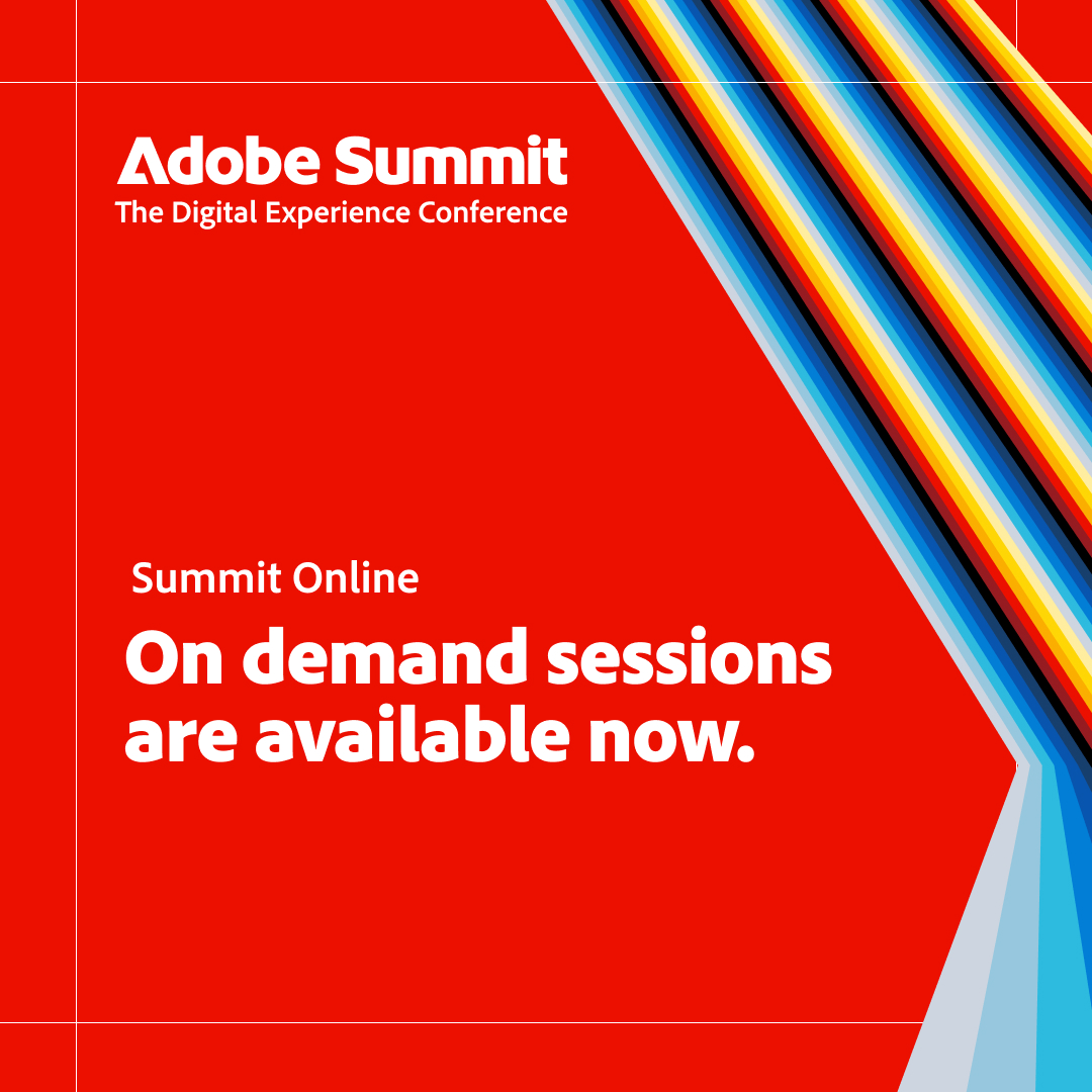 Keynotes, Sneaks, and sessions are all available on demand now at adobe.ly/4ielPb3 Watch now.