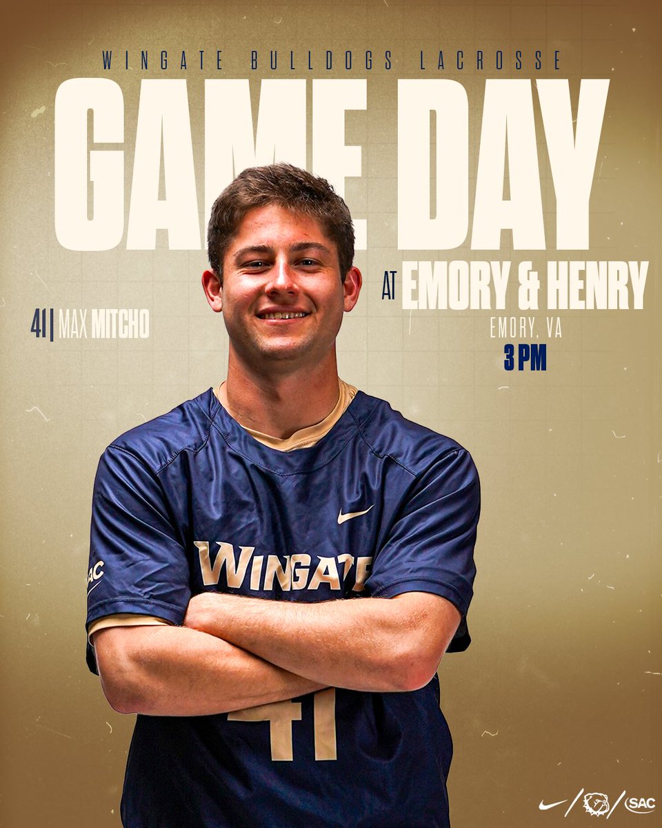 WU_Bulldogs's tweet photo. GameDay for @WingateLacrosse 🥍!!
🆚 @GoWasps
📍 Emory, VA
⏰ 3 PM
📽️ https://t.co/ip5QFr4Gif
📊 https://t.co/WzPvVljzoz
📰 https://t.co/4Nr9xe5kOT
#OneDog | #WUMLAX https://t.co/yWsC7rr0CZ