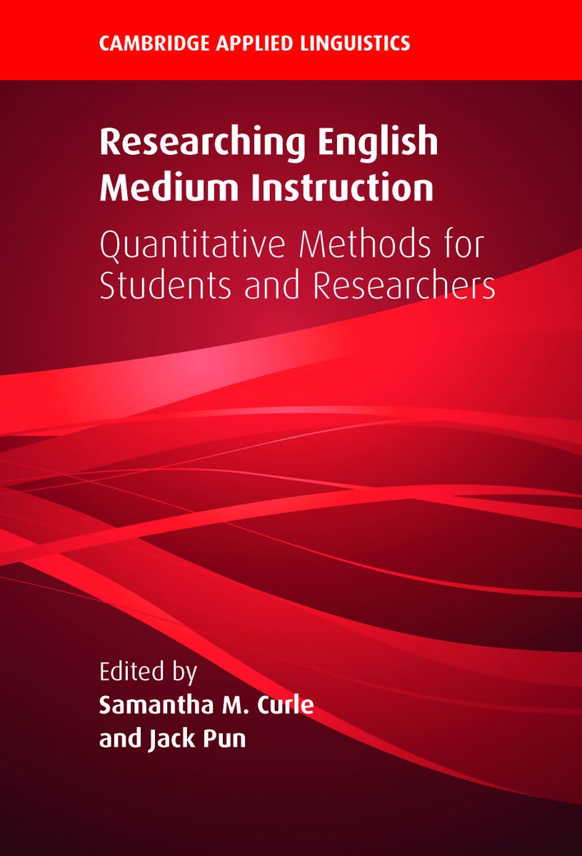 Researching English Medium Instruction by Samantha M. Curle and Jack Pun
Unlock advanced EMI research with unique quantitative methods. Dive deep, fill gaps, and elevate your studies in the EMI realm.
📚  cup.org/4e0ypI7
