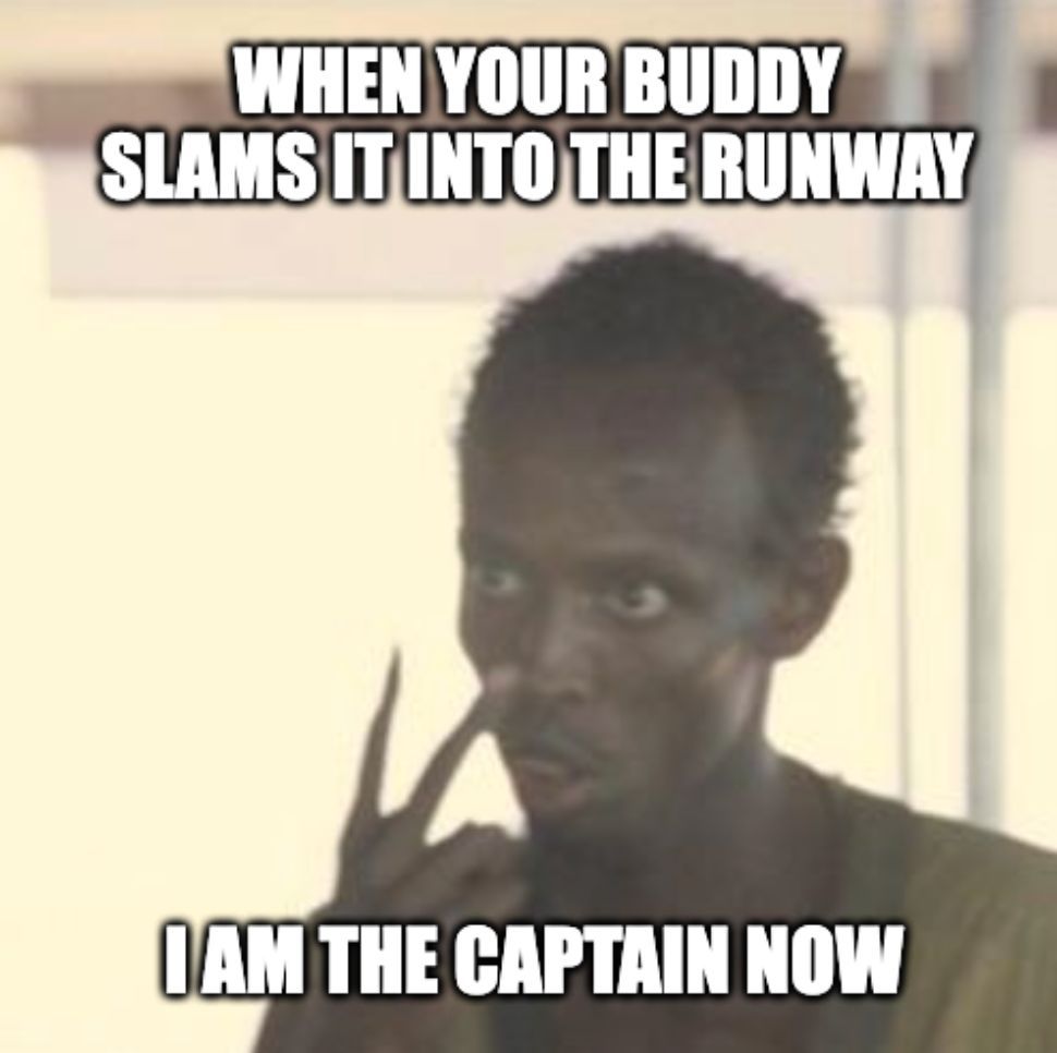 _vasystems's tweet photo. It happens all to often... Tag your buddy ✈️  #FlightSimulator #Meme #Captain #MSFS https://t.co/ANg4D1ZO3n